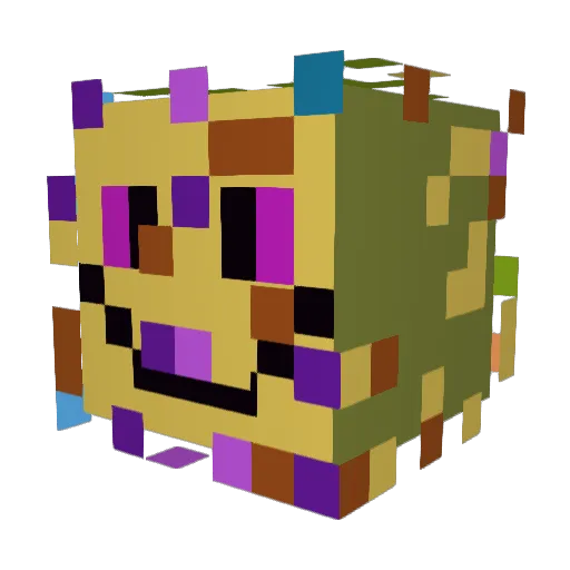 Regrus Minecraft avatar head, 3D render