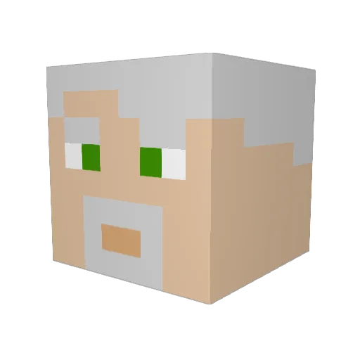 Regtoh Minecraft avatar head, 3D render