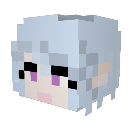 RegularPerson Minecraft avatar head, 3D render