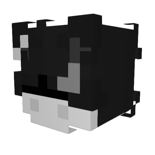 RegularlyLily Minecraft avatar head, 3D render