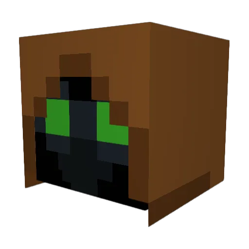 Regziod Minecraft avatar head, 3D render