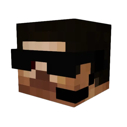 Reha350 Minecraft avatar head, 3D render