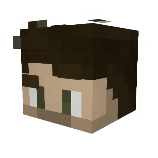 RehctElf68 Minecraft avatar head, 3D render