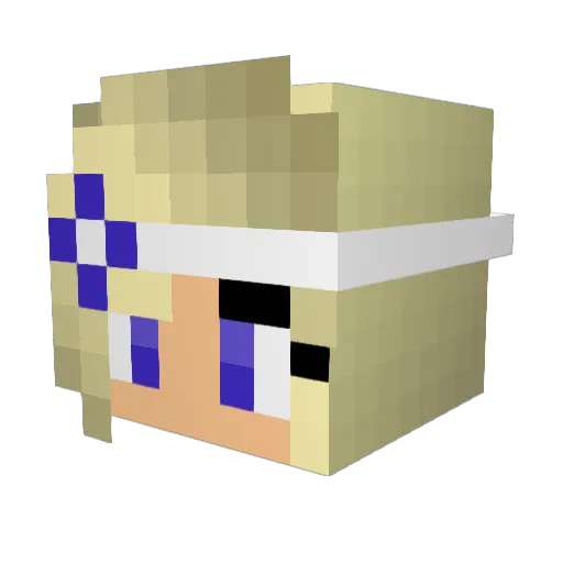 Rehhborn Minecraft avatar head, 3D render