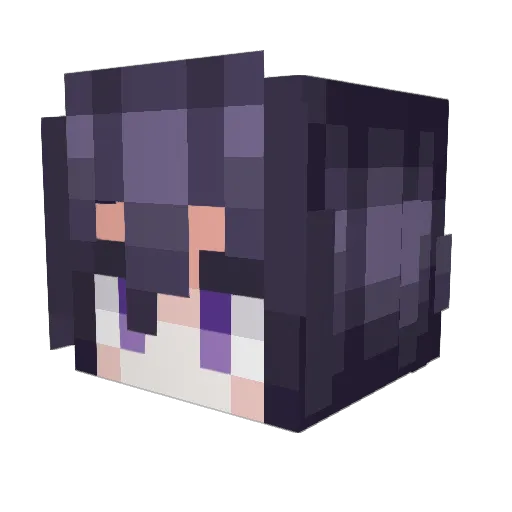 Rehse Minecraft avatar head, 3D render