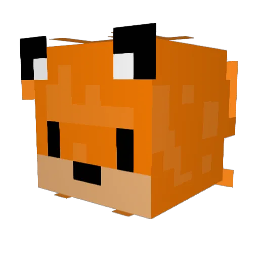 Rehvieh Minecraft avatar head, 3D render