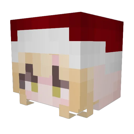 ReiEric Minecraft avatar head, 3D render
