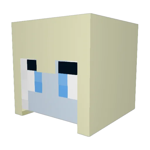 ReiFourthousand Minecraft avatar head, 3D render