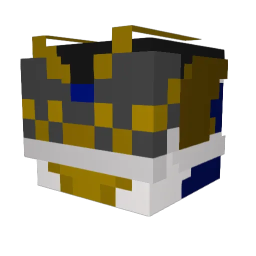 ReiHachiMAN Minecraft avatar head, 3D render