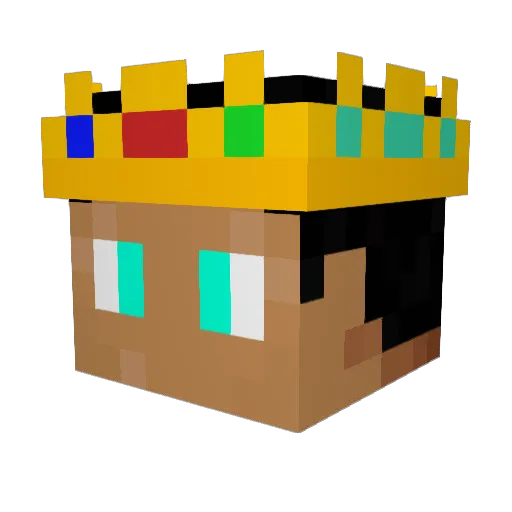 ReiK1ng Minecraft avatar head, 3D render