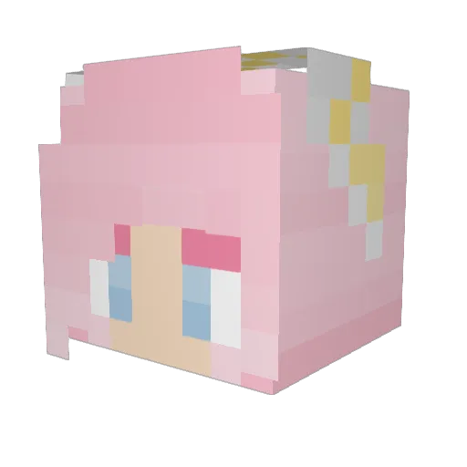 ReiLyndis Minecraft avatar head, 3D render
