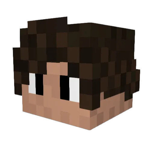 ReiMcwes Minecraft avatar head, 3D render