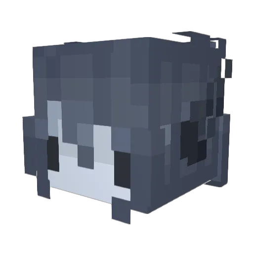 ReiTheOni Minecraft avatar head, 3D render