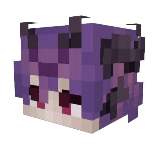 Rei_010 Minecraft avatar head, 3D render