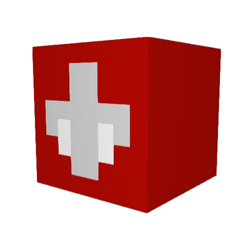ReicherSchweizer Minecraft avatar head, 3D render