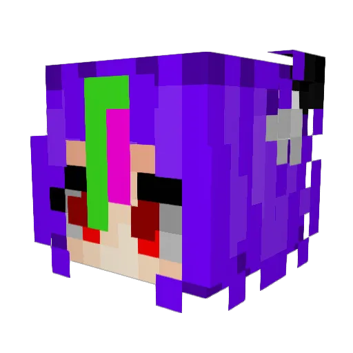 ReichsGrafSenko Minecraft avatar head, 3D render