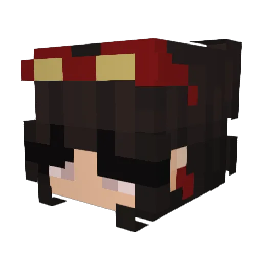 Reid74 Minecraft avatar head, 3D render