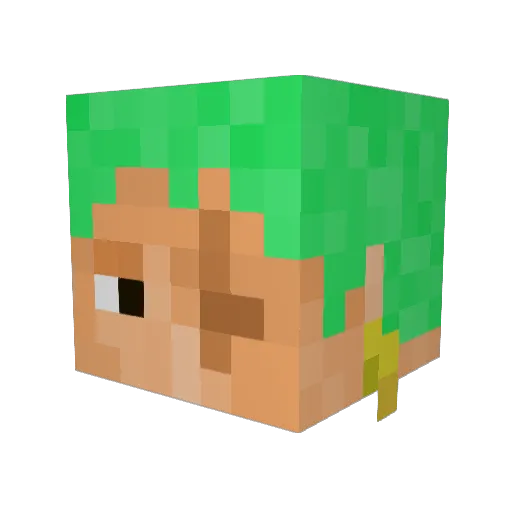 ReidLaw Minecraft avatar head, 3D render