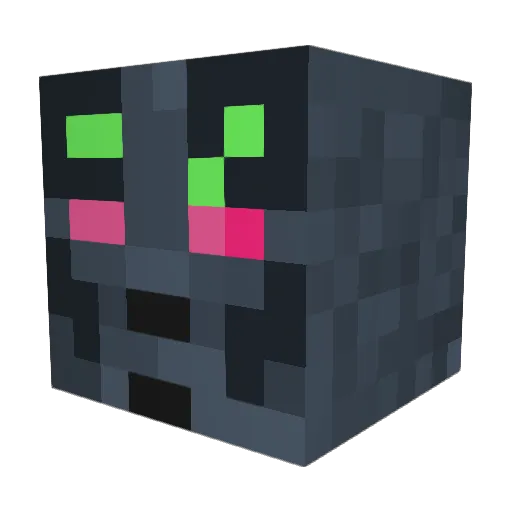 ReidRat Minecraft avatar head, 3D render