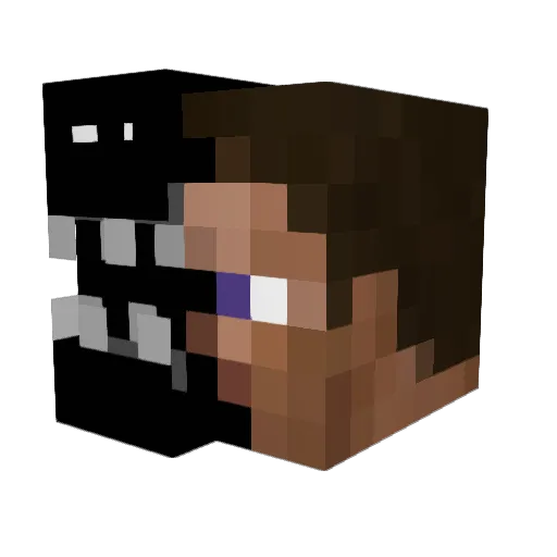 ReiddBTW Minecraft avatar head, 3D render