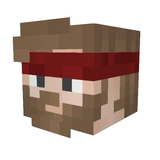 Reiddster Minecraft avatar head, 3D render