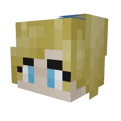 Reidrash Minecraft avatar head, 3D render