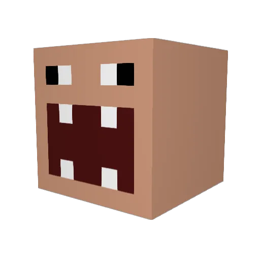 Reifenprofil Minecraft avatar head, 3D render