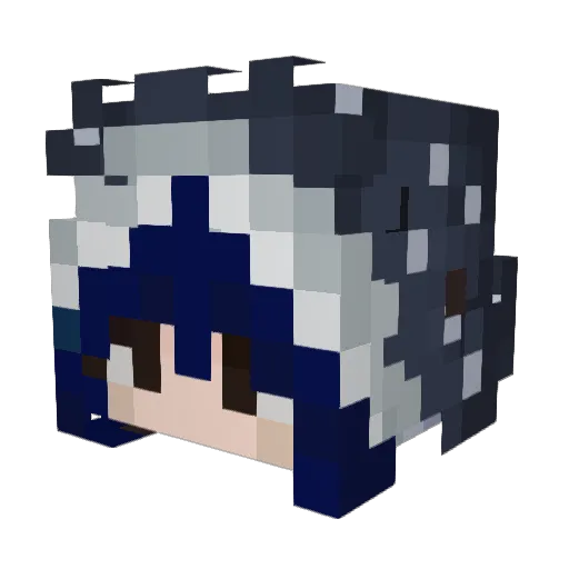 Reifynthings Minecraft avatar head, 3D render