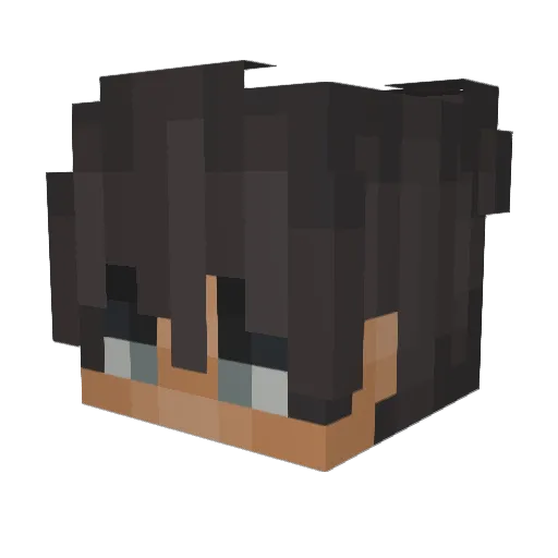 Reightx Minecraft avatar head, 3D render