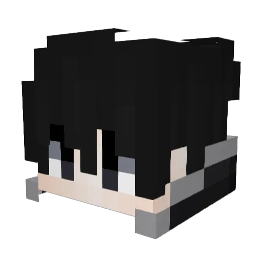 Reiizord Minecraft avatar head, 3D render