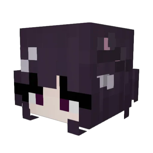 ReikaTheShark Minecraft avatar head, 3D render