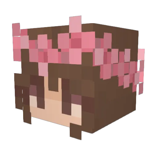 Reika_Tsu Minecraft avatar head, 3D render