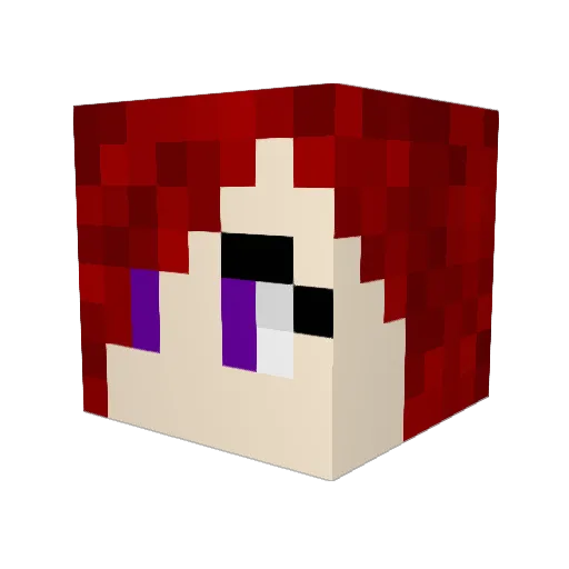 Reikon90 Minecraft avatar head, 3D render
