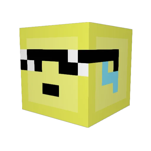 Reikoro_ Minecraft avatar head, 3D render