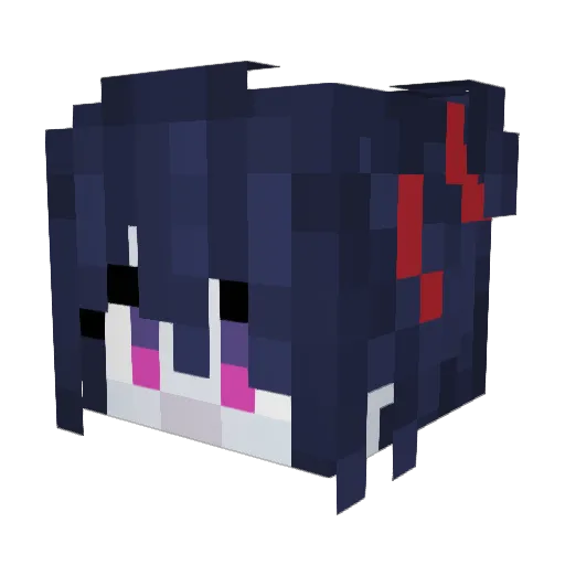Reilith_ Minecraft avatar head, 3D render