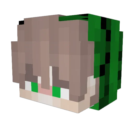 Reillosram Minecraft avatar head, 3D render