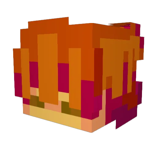 ReimaginedPixel Minecraft avatar head, 3D render