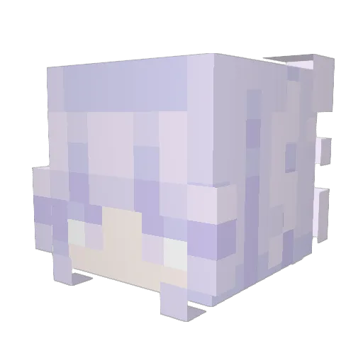 Reimeiei Minecraft avatar head, 3D render