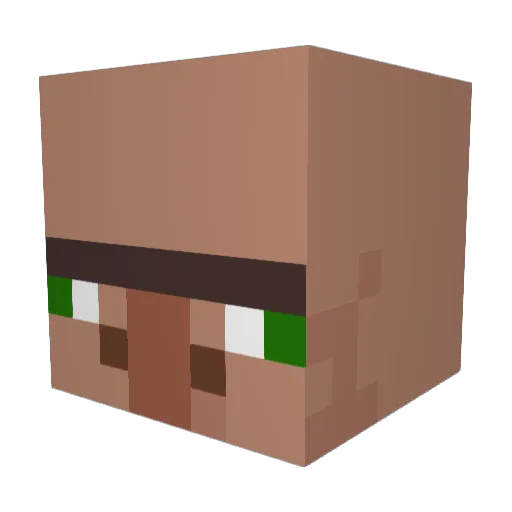 Reimflo Minecraft avatar head, 3D render