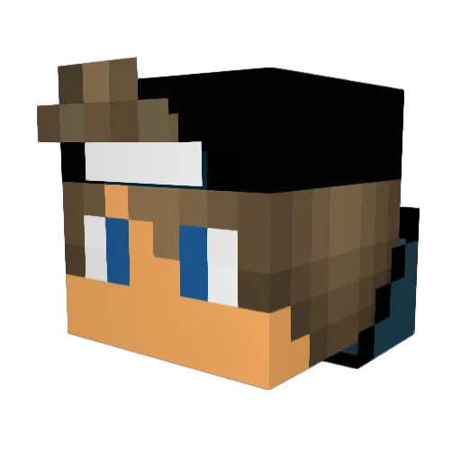ReimolonCOD Minecraft avatar head, 3D render