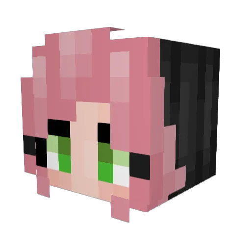 ReimuOsu Minecraft avatar head, 3D render