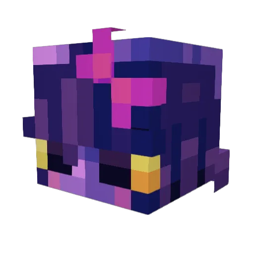 Reimukan Minecraft avatar head, 3D render