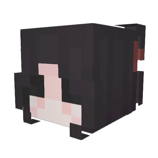 ReinKami Minecraft avatar head, 3D render