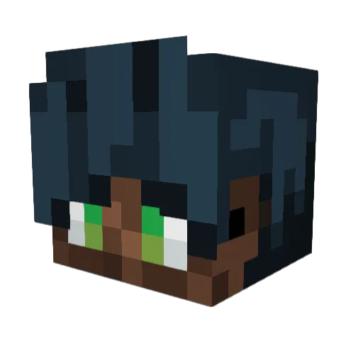 ReinSol Minecraft avatar head, 3D render