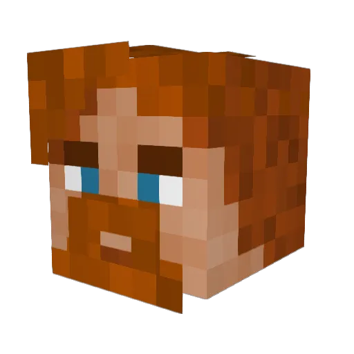 Rein_Eazy Minecraft avatar head, 3D render