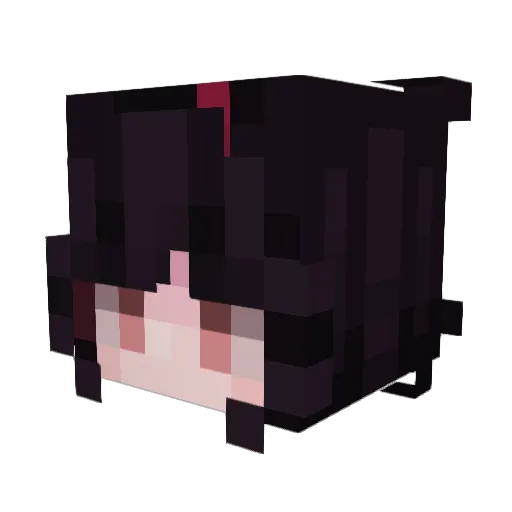 Reinarun Minecraft avatar head, 3D render