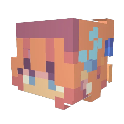 ReindeerDragon Minecraft avatar head, 3D render