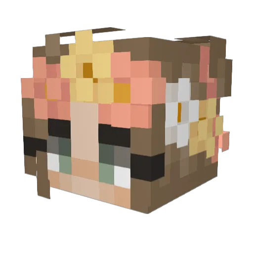 Reinerchen Minecraft avatar head, 3D render