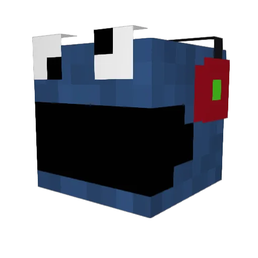 Reinout1 Minecraft avatar head, 3D render