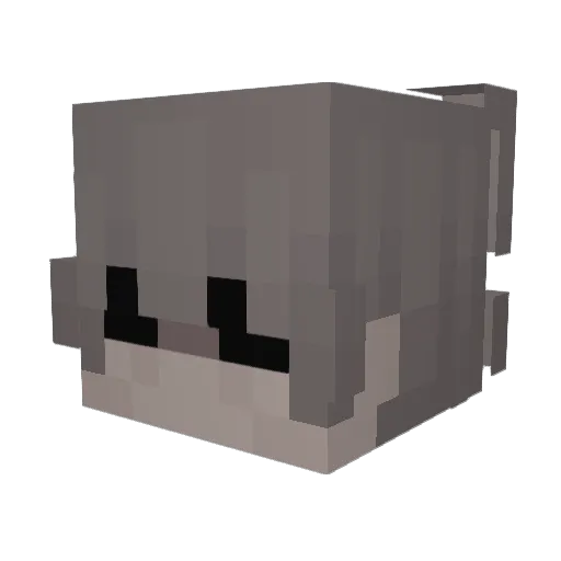 Reinterpret Minecraft avatar head, 3D render